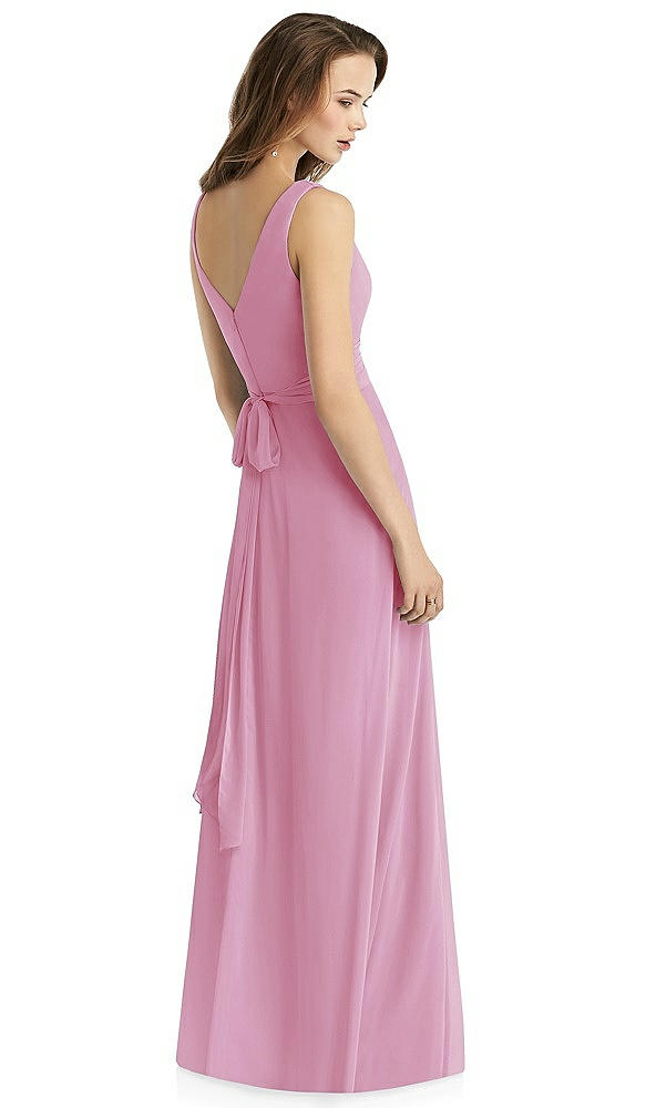 Back View - Powder Pink Thread Bridesmaid Style Layla