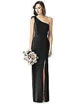 Front View Thumbnail - Black Silver Thread Bridesmaid Style Addison