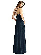 Rear View Thumbnail - Midnight Gold Thread Bridesmaid Style Quinn
