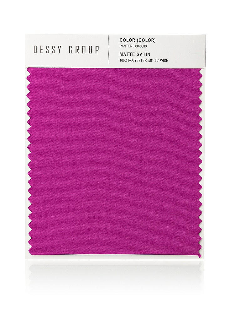 Front View - American Beauty Matte Satin Fabric Swatch
