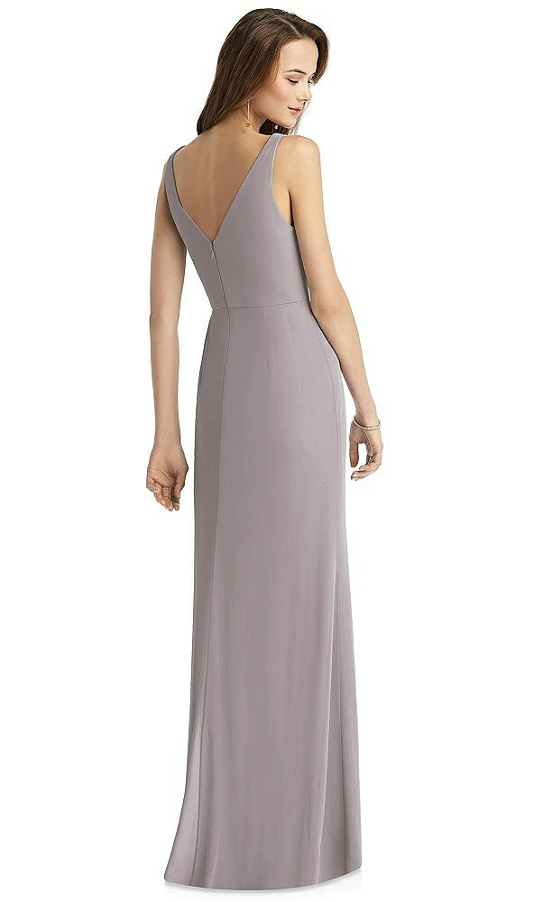 Back View - Cashmere Gray Thread Bridesmaid Style Peyton