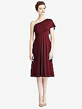 Front View Thumbnail - Cabernet Loop Convertible Midi Dress