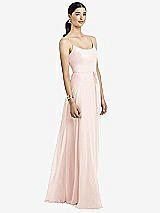 Alt View 1 Thumbnail - Blush Spaghetti Strap Chiffon Maxi Dress with Jeweled Sash