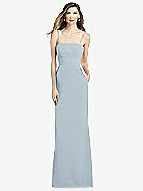 Alt View 1 Thumbnail - Mist Spaghetti Strap A-line Crepe Dress with Pockets