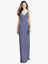 Alt View 1 Thumbnail - French Blue V-Back Spaghetti Strap Maxi Dress with Pockets