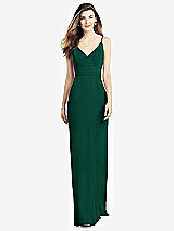 Alt View 1 Thumbnail - Hunter Green V-Back Spaghetti Strap Maxi Dress with Pockets