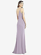 Rear View Thumbnail - Lilac Haze V-Back Spaghetti Strap Maxi Dress with Pockets