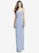 Alt View 1 Thumbnail - Sky Blue V-Back Spaghetti Strap Maxi Dress with Pockets
