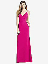 Front View Thumbnail - Think Pink V-Back Spaghetti Strap Maxi Dress with Pockets