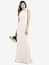 Alt View 1 Thumbnail - Ivory Bow-Neck Open-Back Trumpet Gown