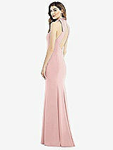 Front View Thumbnail - Rose Bow-Neck Open-Back Trumpet Gown