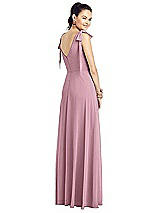 Rear View Thumbnail - Dusty Pink Thread Bridesmaid UKTH018