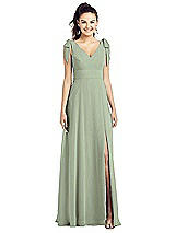 Front View Thumbnail - Sage Thread Bridesmaid UKTH018