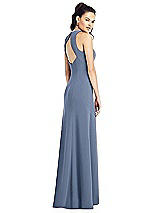 Rear View Thumbnail - Larkspur Blue Thread Bridesmaid UKTH020