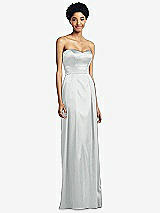 Front View Thumbnail - Sterling Sweetheart Strapless Pleated Skirt Dress with Pockets