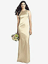 Rear View Thumbnail - Banana Sleeveless Open Twist-Back Maxi Dress