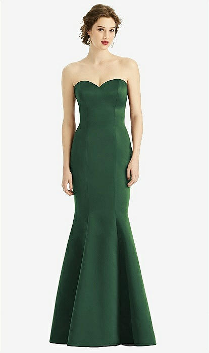 Sweetheart Strapless Satin Mermaid Bridesmaid Dress In Hampton Green | The  Dessy Group