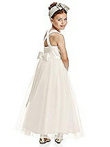 Rear View Thumbnail - Ivory Flower Girl Dress FL4067