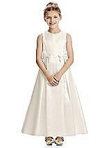 Front View Thumbnail - Ivory Flower Girl Dress FL4068