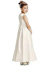 Rear View Thumbnail - Ivory Flower Girl Dress FL4068