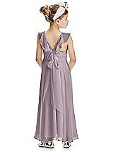 Rear View Thumbnail - Lilac Dusk Flower Girl Dress FL4070