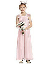 Front View Thumbnail - Ballet Pink Flower Girl Dress FL4070