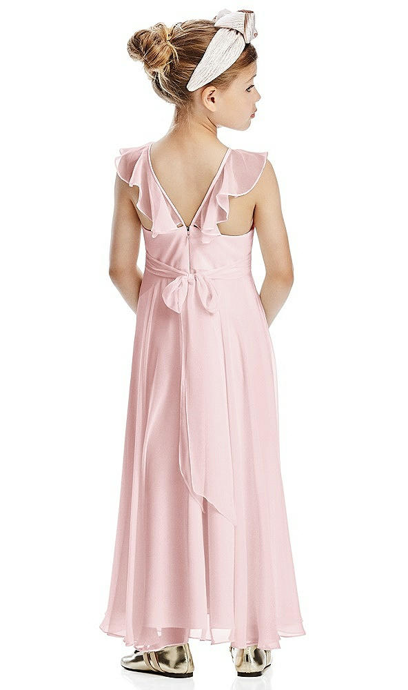 Back View - Ballet Pink Flower Girl Dress FL4070