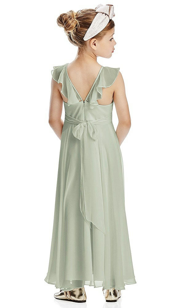 Back View - Celadon Flower Girl Dress FL4070