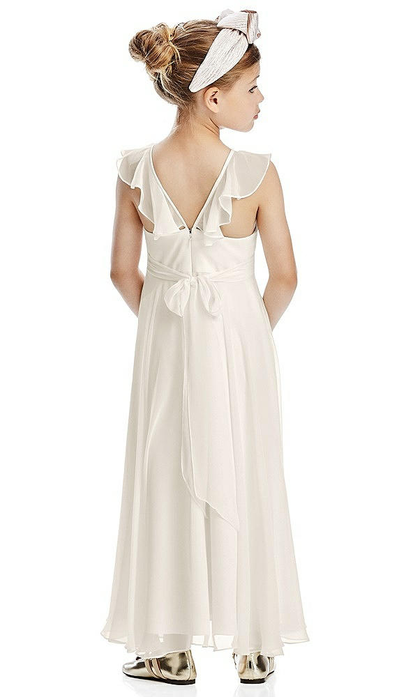 Back View - Ivory Flower Girl Dress FL4070