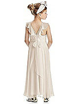 Rear View Thumbnail - Oat Flower Girl Dress FL4070