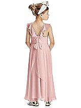 Rear View Thumbnail - Rose Flower Girl Dress FL4070