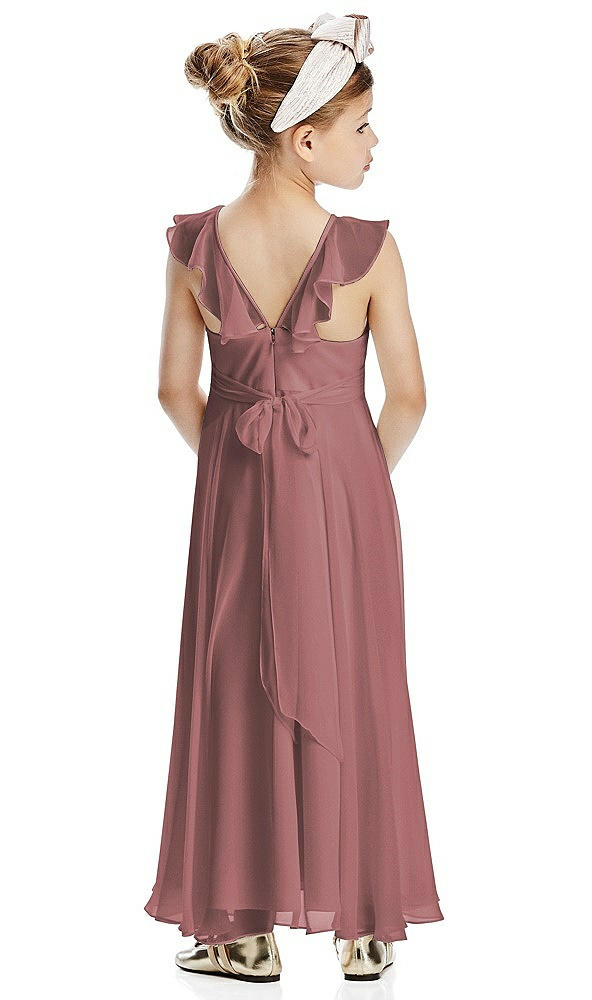 Back View - Rosewood Flower Girl Dress FL4070