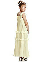 Rear View Thumbnail - Butter Yellow Flower Girl Dress FL4071
