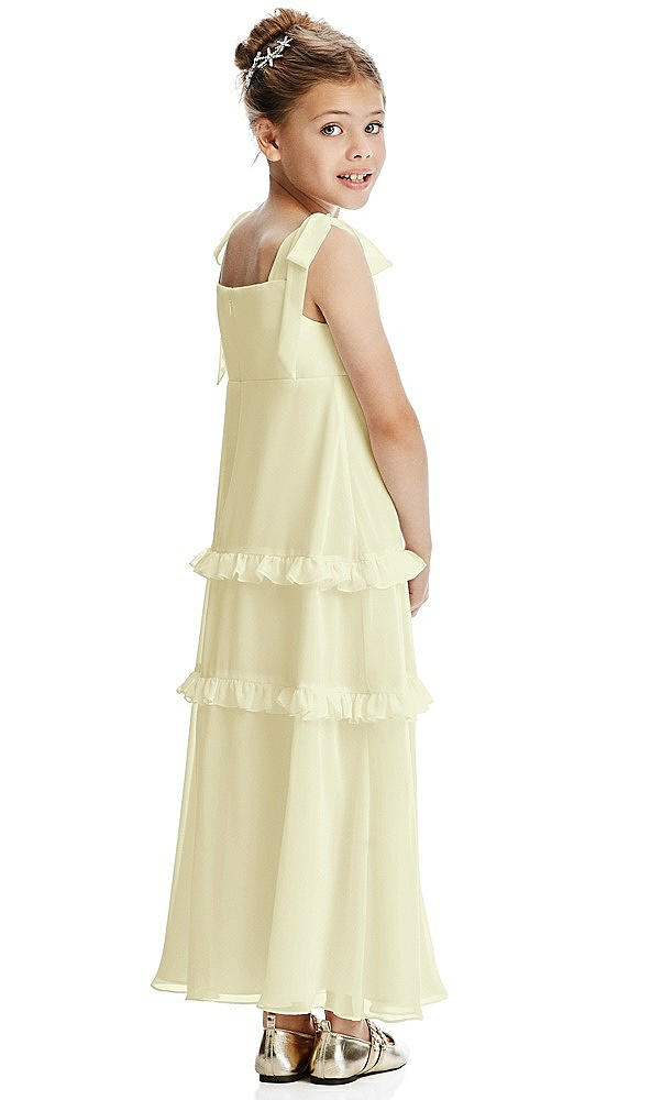 Back View - Butter Yellow Flower Girl Dress FL4071