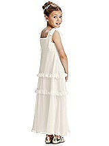 Rear View Thumbnail - Ivory Flower Girl Dress FL4071