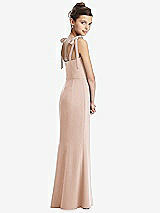 Rear View Thumbnail - Cameo Flat Tie-Shoulder Juniors Dress with Trumpet Skirt