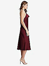 Side View Thumbnail - Cabernet Cowl-Neck Convertible Midi Slip Dress - Piper