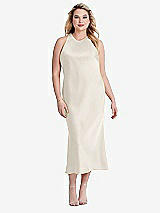 Alt View 2 Thumbnail - Ivory Tie Neck Cutout Midi Tank Dress - Lou