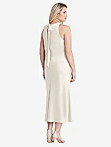 Alt View 3 Thumbnail - Ivory Tie Neck Cutout Midi Tank Dress - Lou