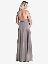Alt View 2 Thumbnail - Cashmere Gray Chiffon Maxi Wrap Dress with Sash - Cora