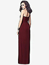 Alt View 2 Thumbnail - Cabernet One-Shoulder Draped Maxi Dress with Front Slit - Aeryn