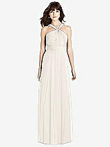 Front View Thumbnail - Ivory Twist Halter Chiffon Maxi Dress - James