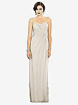 Alt View 1 Thumbnail - Ivory Strapless Draped Chiffon Maxi Dress - Lila