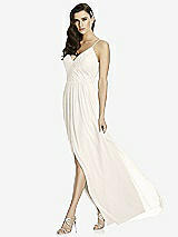 Front View Thumbnail - Ivory Deep V-Back Shirred Maxi Dress - Ensley