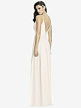 Rear View Thumbnail - Ivory Deep V-Back Shirred Maxi Dress - Ensley