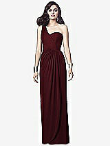 Alt View 1 Thumbnail - Cabernet One-Shoulder Draped Maxi Dress with Front Slit - Aeryn