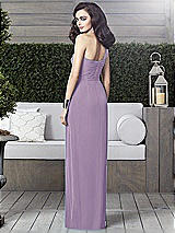 Alt View 2 Thumbnail - Pale Purple One-Shoulder Draped Maxi Dress with Front Slit - Aeryn