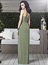 Alt View 2 Thumbnail - Sage One-Shoulder Draped Maxi Dress with Front Slit - Aeryn