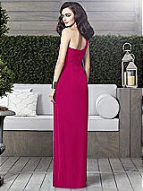 Alt View 2 Thumbnail - Think Pink One-Shoulder Draped Maxi Dress with Front Slit - Aeryn