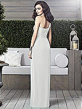Alt View 2 Thumbnail - White One-Shoulder Draped Maxi Dress with Front Slit - Aeryn